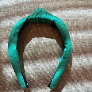 Lele Sadoughi Teal Green Knotted Headband